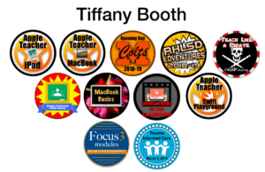 Tiffany Booth circle logos